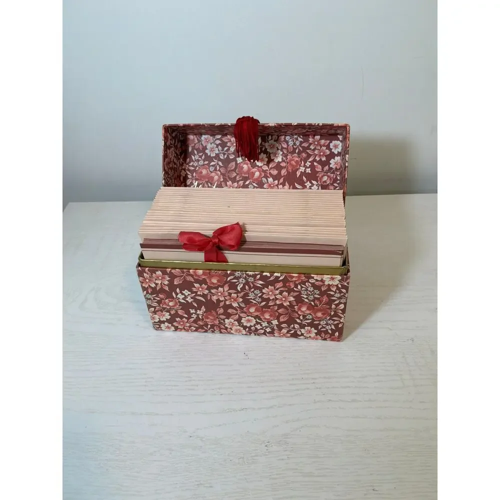 Vintage Waverley Floral Stationery Set with Reusable Box